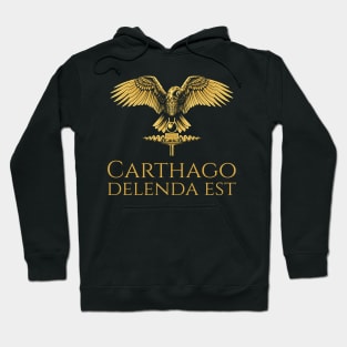 Ancient Rome - Carthago Delenda Est - Latin Quote - SPQR Hoodie